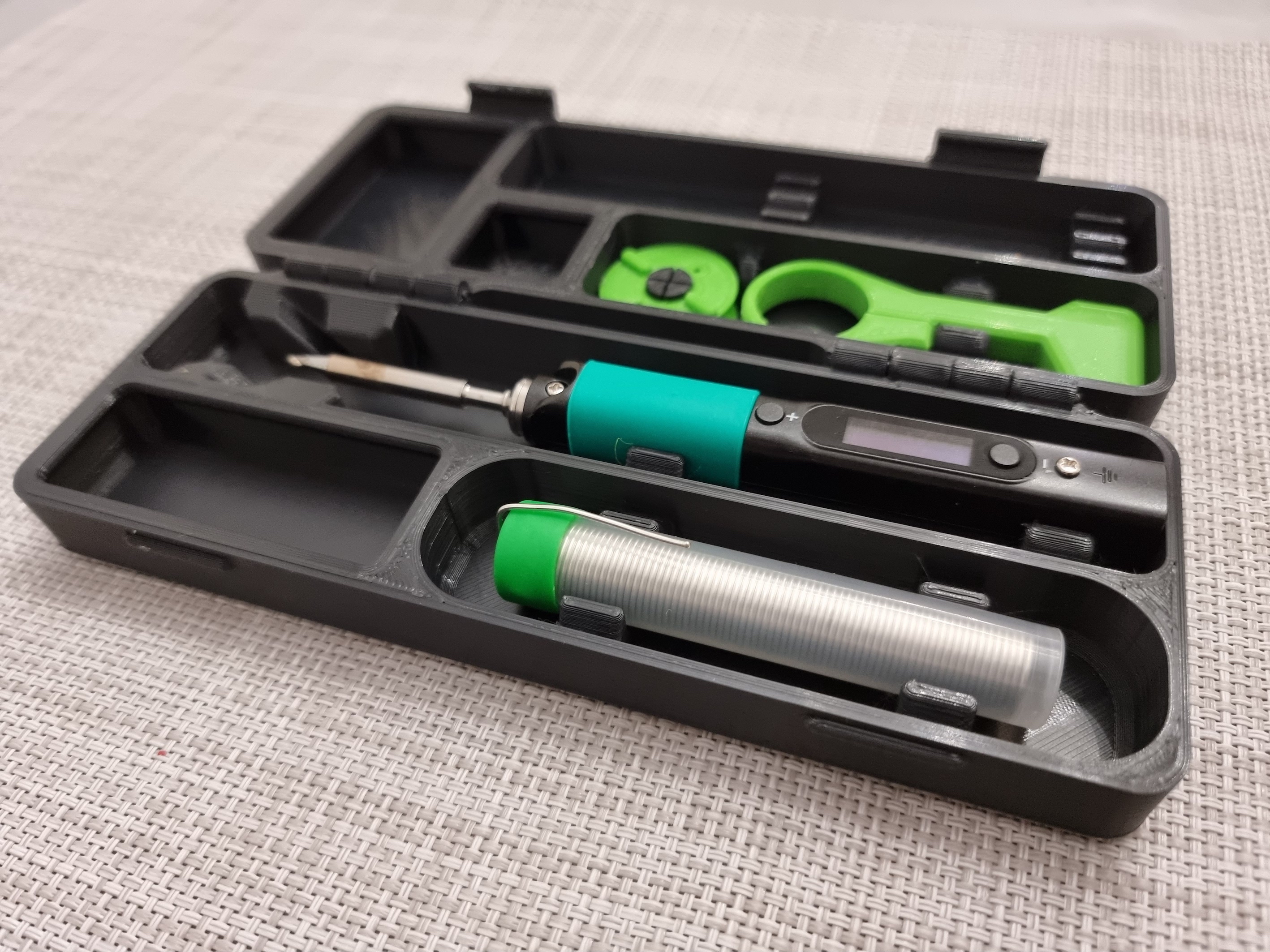 Remix Pinecil Case with Holder for solder box