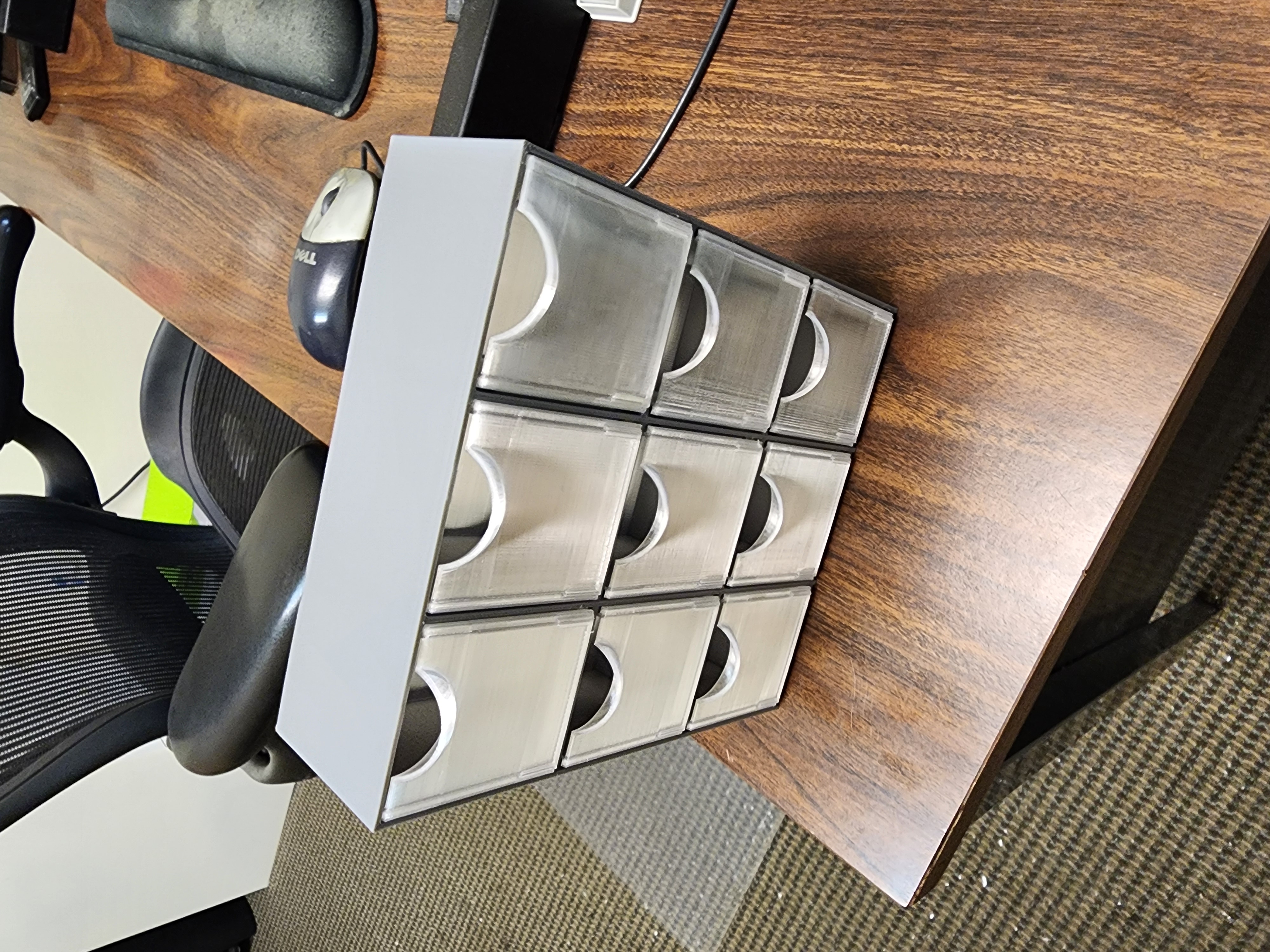 9 bin tip out organizer.