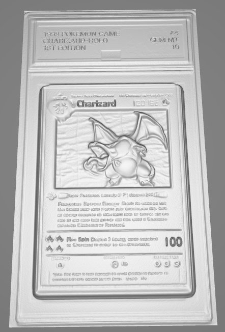 PSA 10 Graded 1st Edition Charizard Lithopane