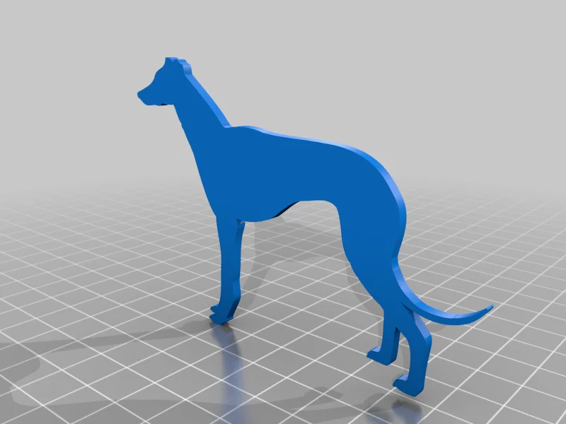 Greyhound/Whippet fridge magnet