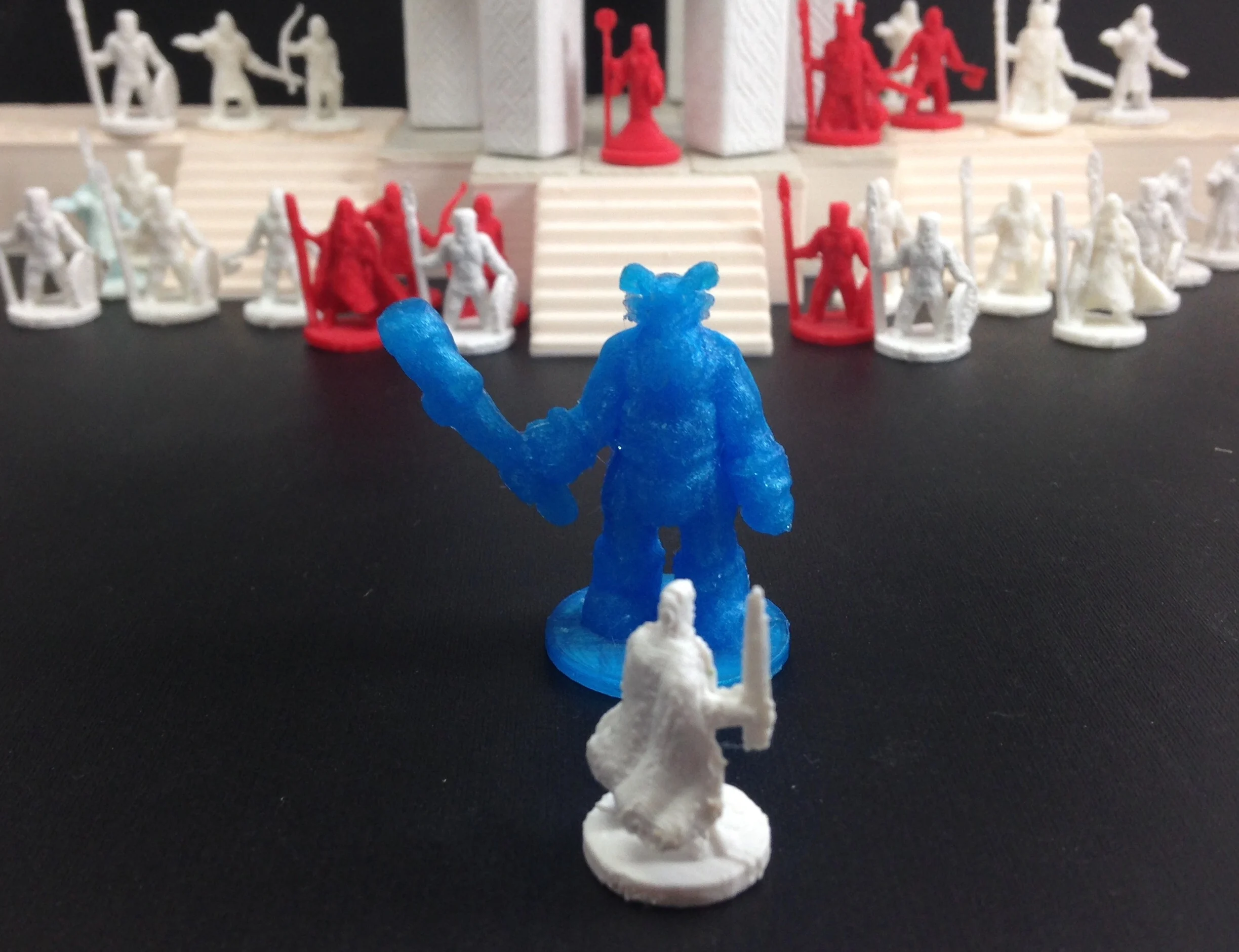 Noble Hero and Elder Hill Troll (18mm scale)