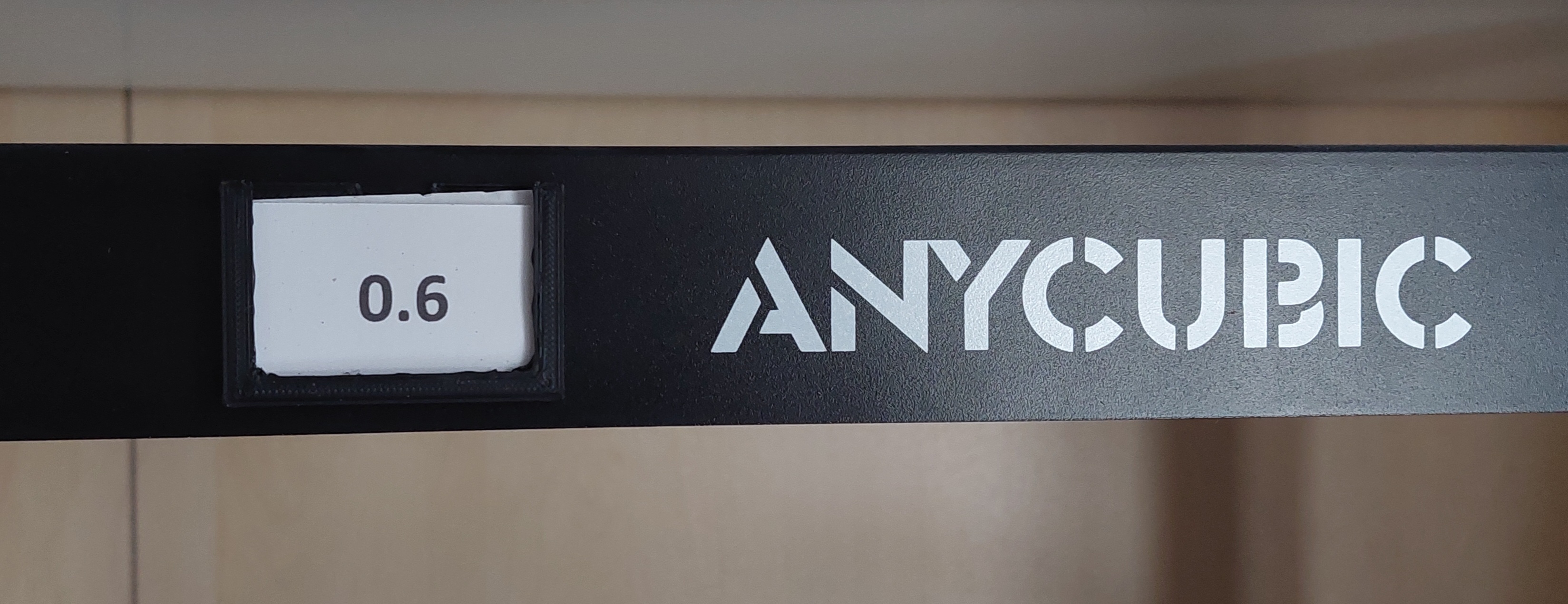 Nozzle size sign