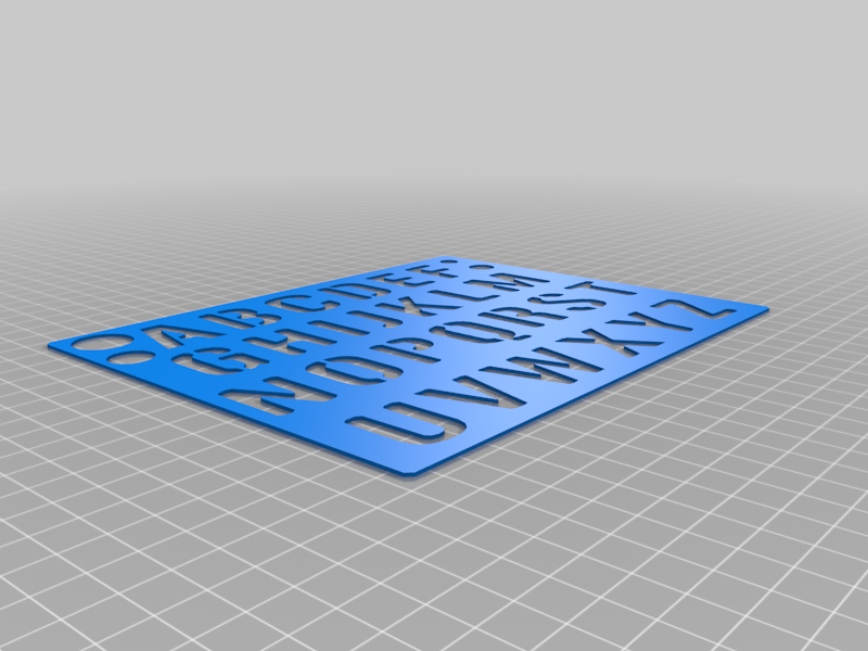 alphabet stencil