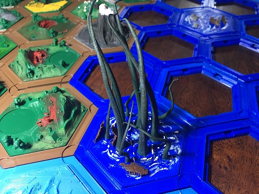 Catan Water Tile Sea Monster Variant
