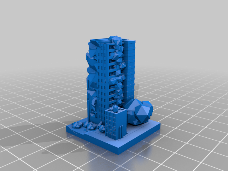 GreebleCity Ruins: Bushy High rise