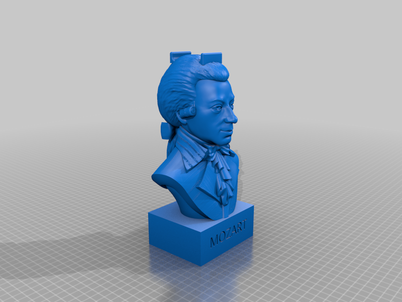 Mozart Head-Phone stand Name Platte Coustume able