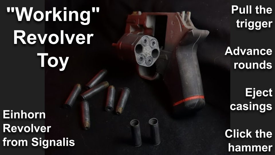 "Working" Toy Revolver - Signalis Einhorn