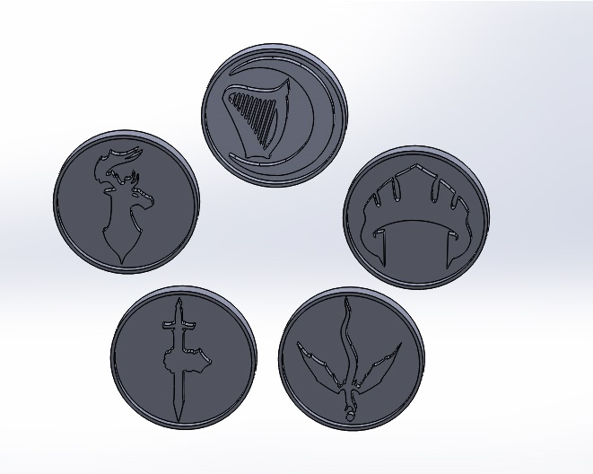 Forgotten Realms Five Factions Stamps - Bigalky Request