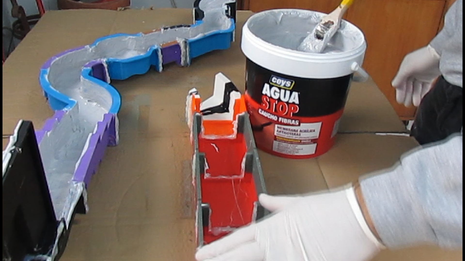 rio para el belén o rio para maqueta modular