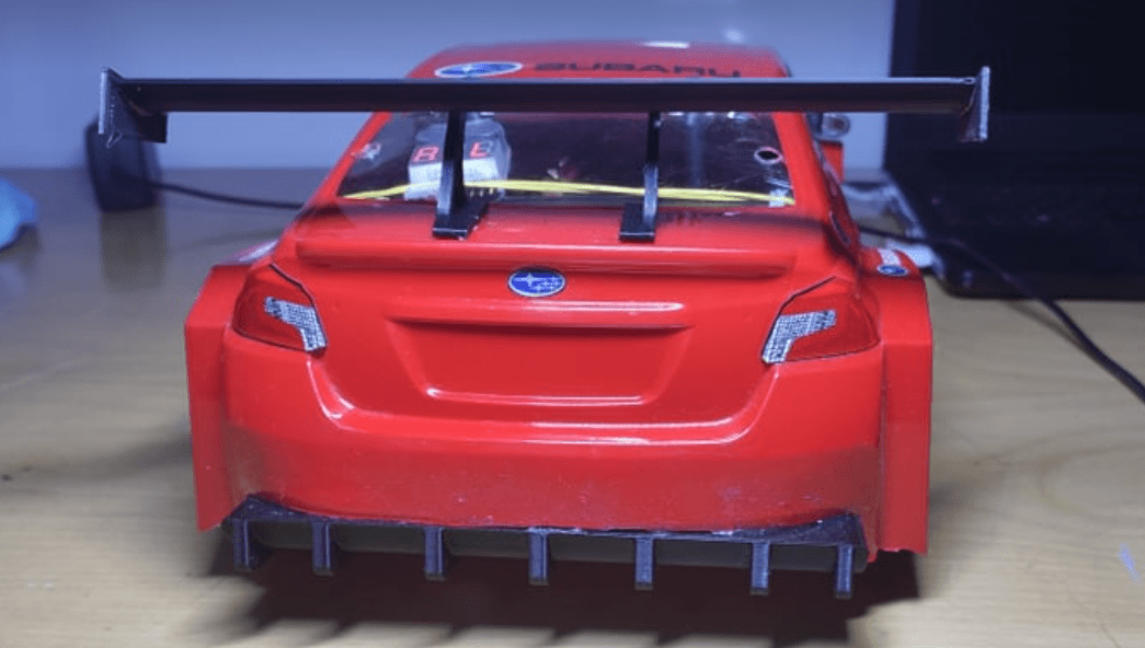 REAR WING SPOILER UNIVERSAL SUBARU STI ,GTR ,S15,S14 RC DRIFT MODEL 1:10