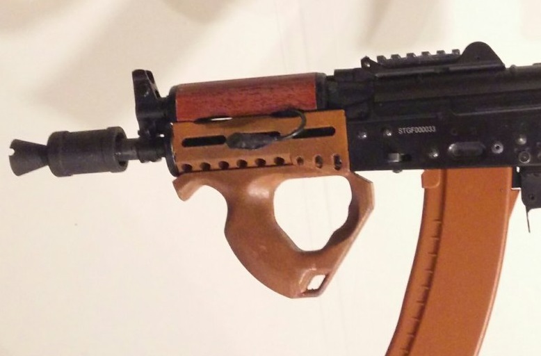 AK74u handguard with MLOK