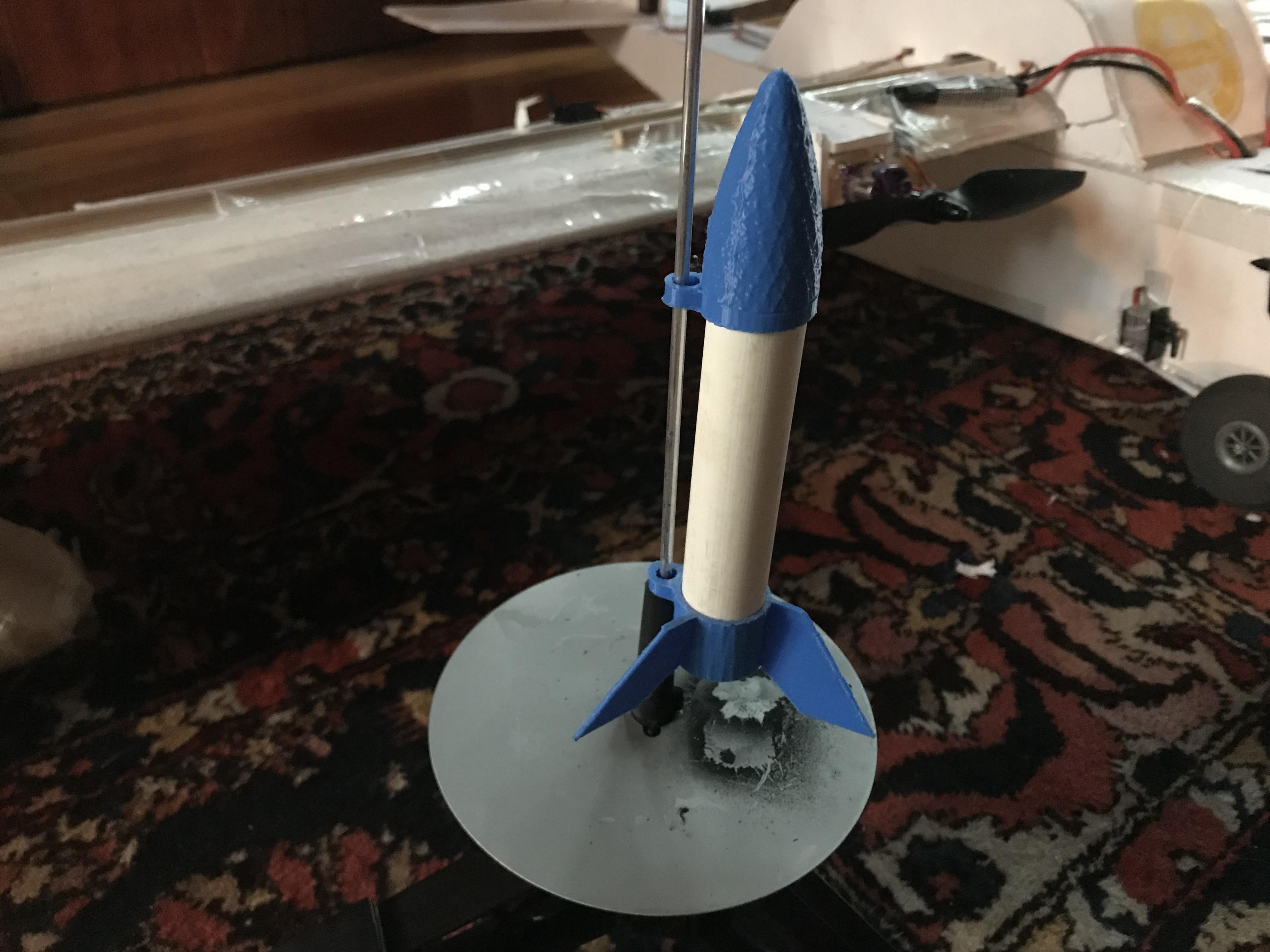 PVC schedule 40 1/2" Mini Rocket