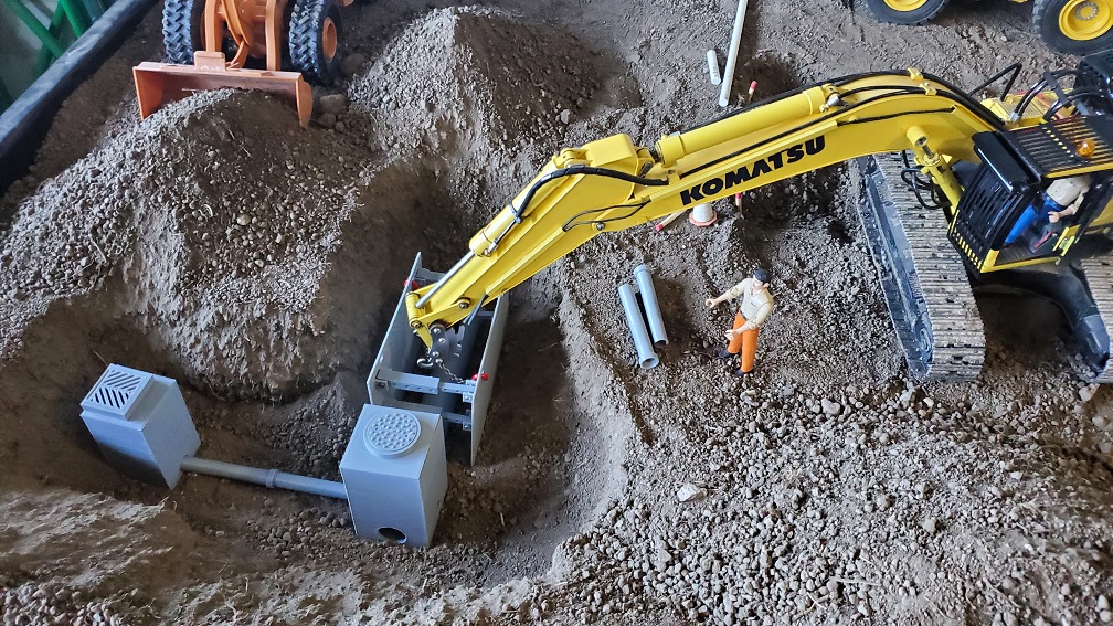 Sewer system 1/14 1/16 scale