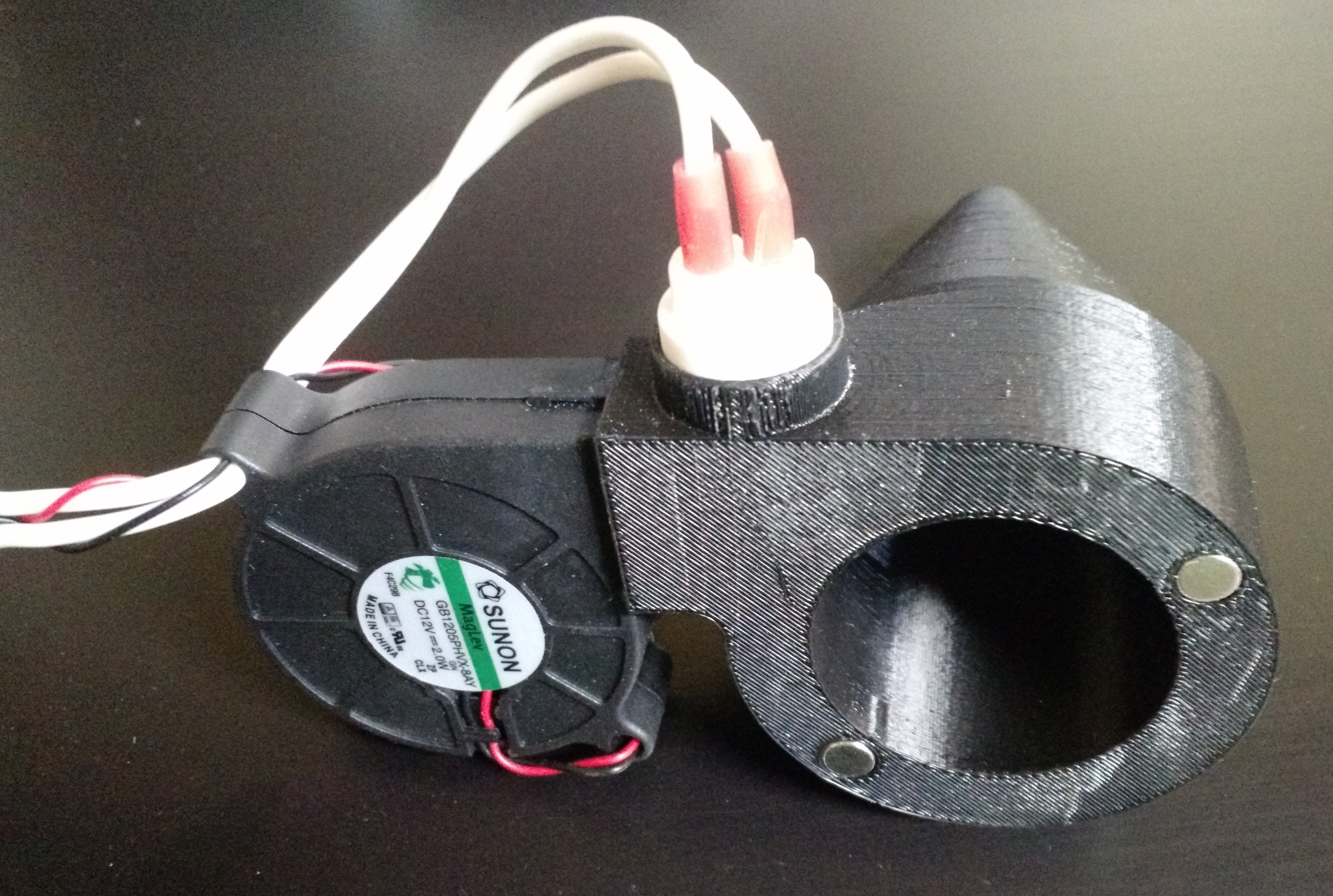 Print Metal - AirVortex3D is an attachment that dries metal clay (BRONZclay3D) soon after extrusion so tall objects can be printed with metal clay. Once the clay is dried, it is fired in an inexpensive kiln to a solid bronze object.