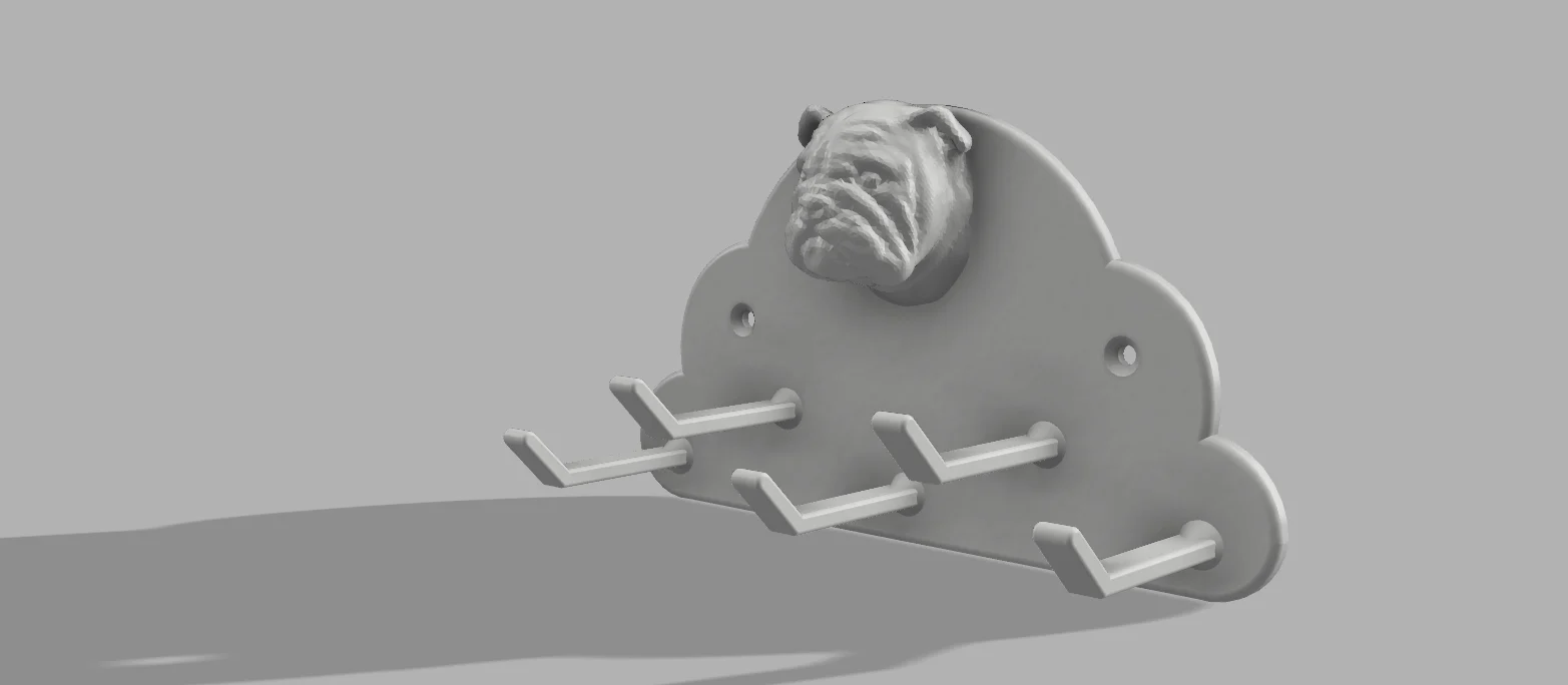 Bulli dog leash hanger