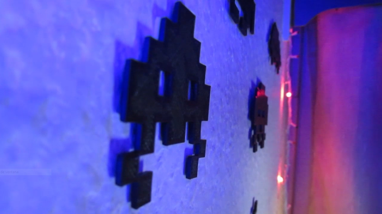 3D Printed Space Invaders Decorations