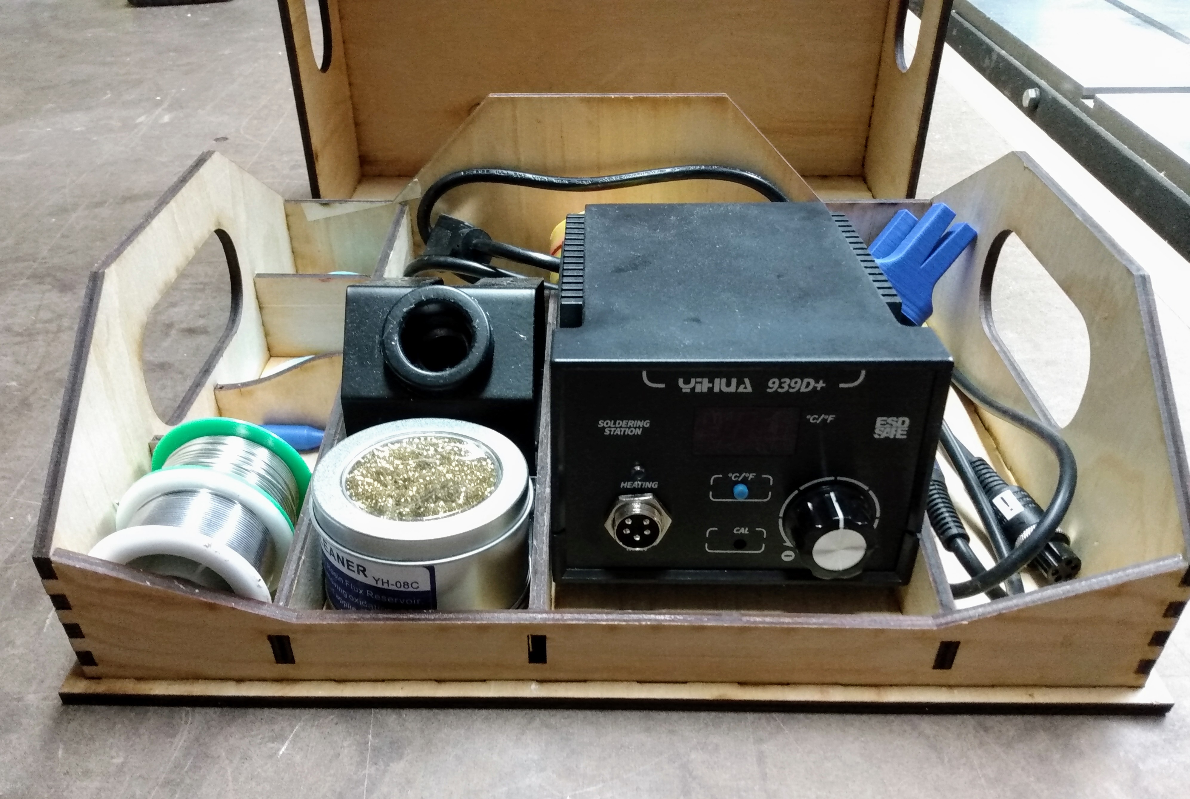 Solder Kit Box for Yihua 939d+, Laser Cut