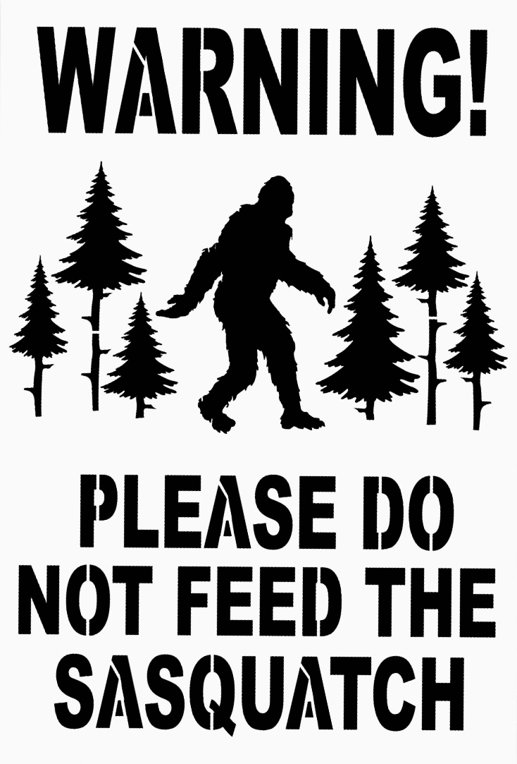 Bigfoot stencil