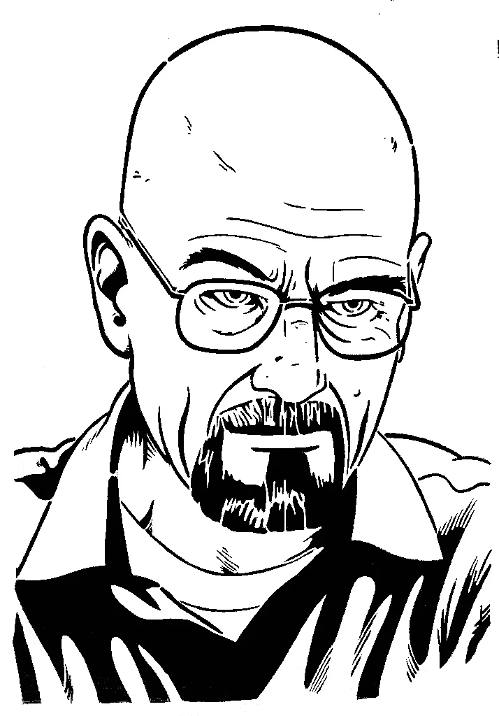 Walter White stencil 2