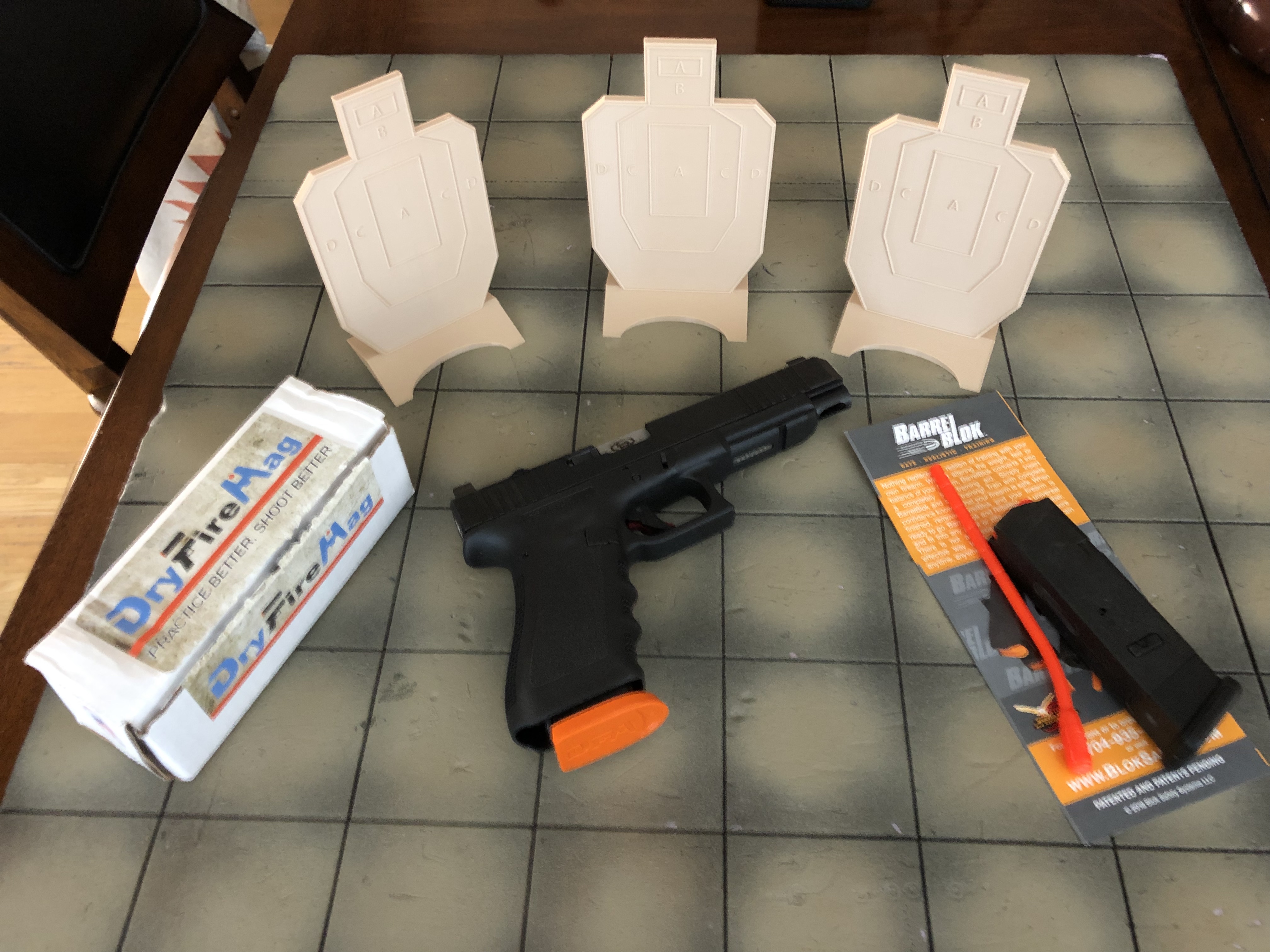 Standing USPSA Dry Fire Target 1/5 Scale