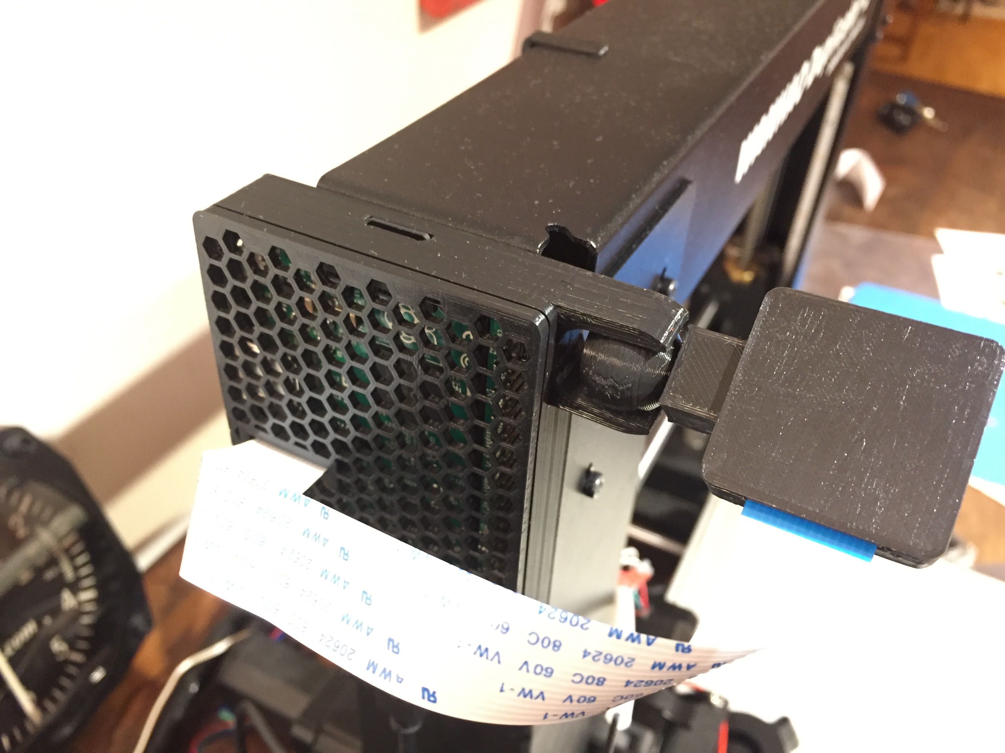 Raspberry Pi 2/3 Case with Camera Mount for Wanhao i3 Duplicator