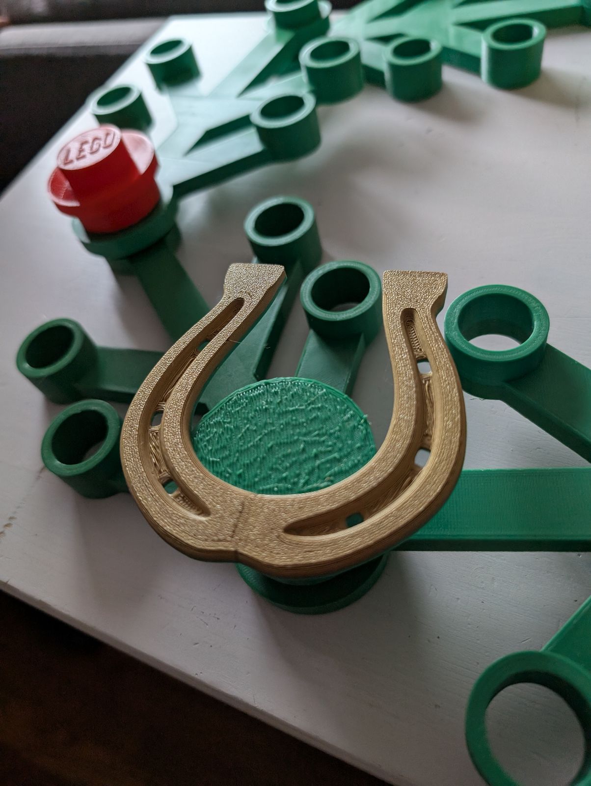 Lego Wreath St Patrick's Lucky Horseshoe