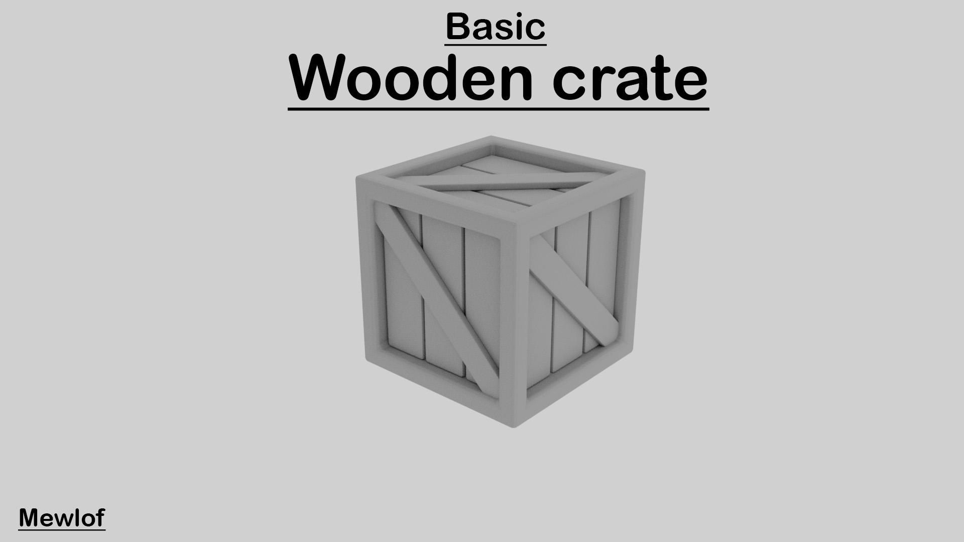 Basic Wooden Crate