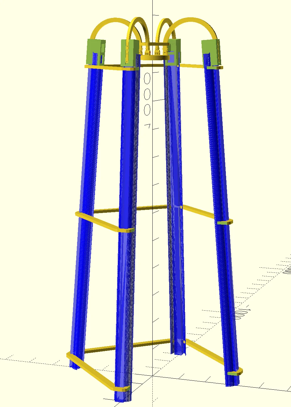 Grow Light Mounting System for Modular Hydroponic Tower