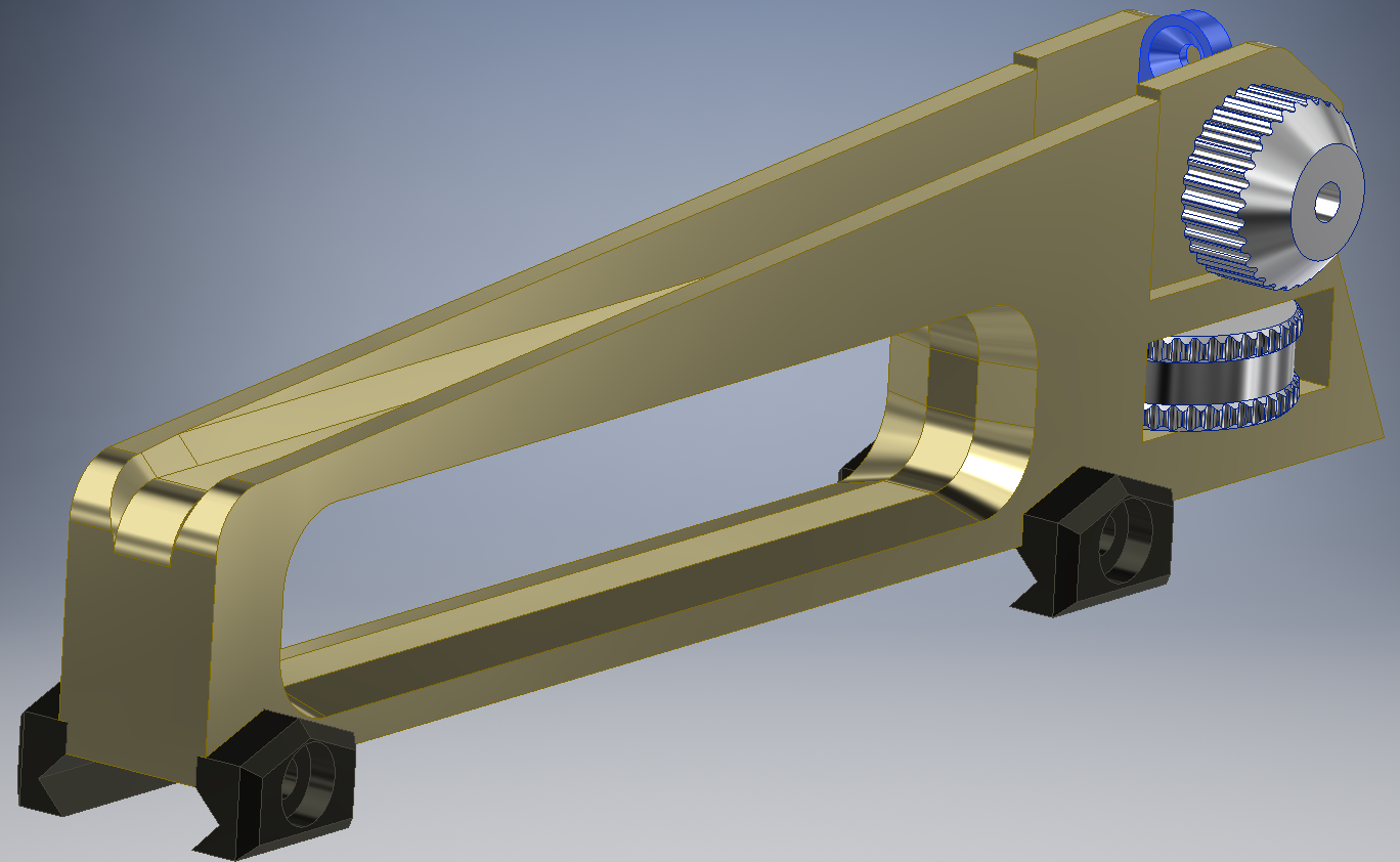 Functional M4 Carry handle with adjustable apertures