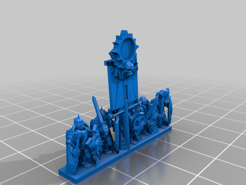 Warmaster Chaos Warriors Commands Strip 1