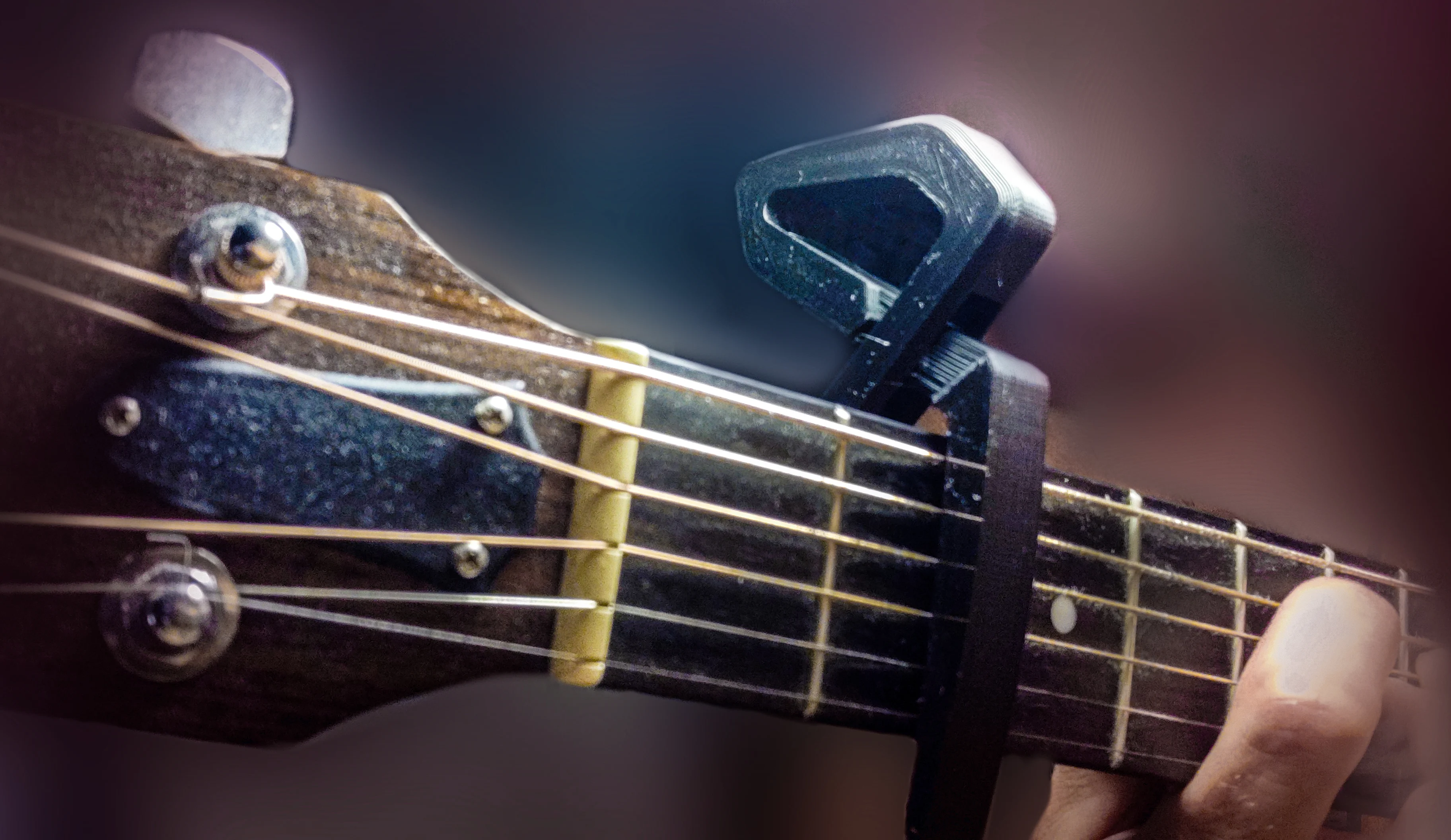 Acustic Guitar Capo ready to go - One handed - Capo para guitarra acústica