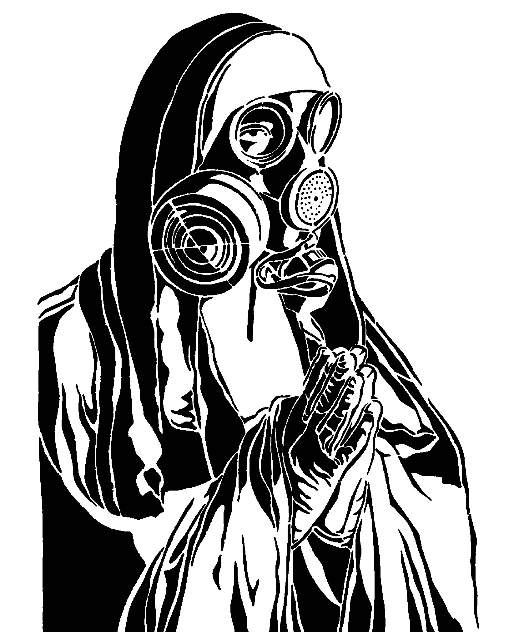 Nun stencil