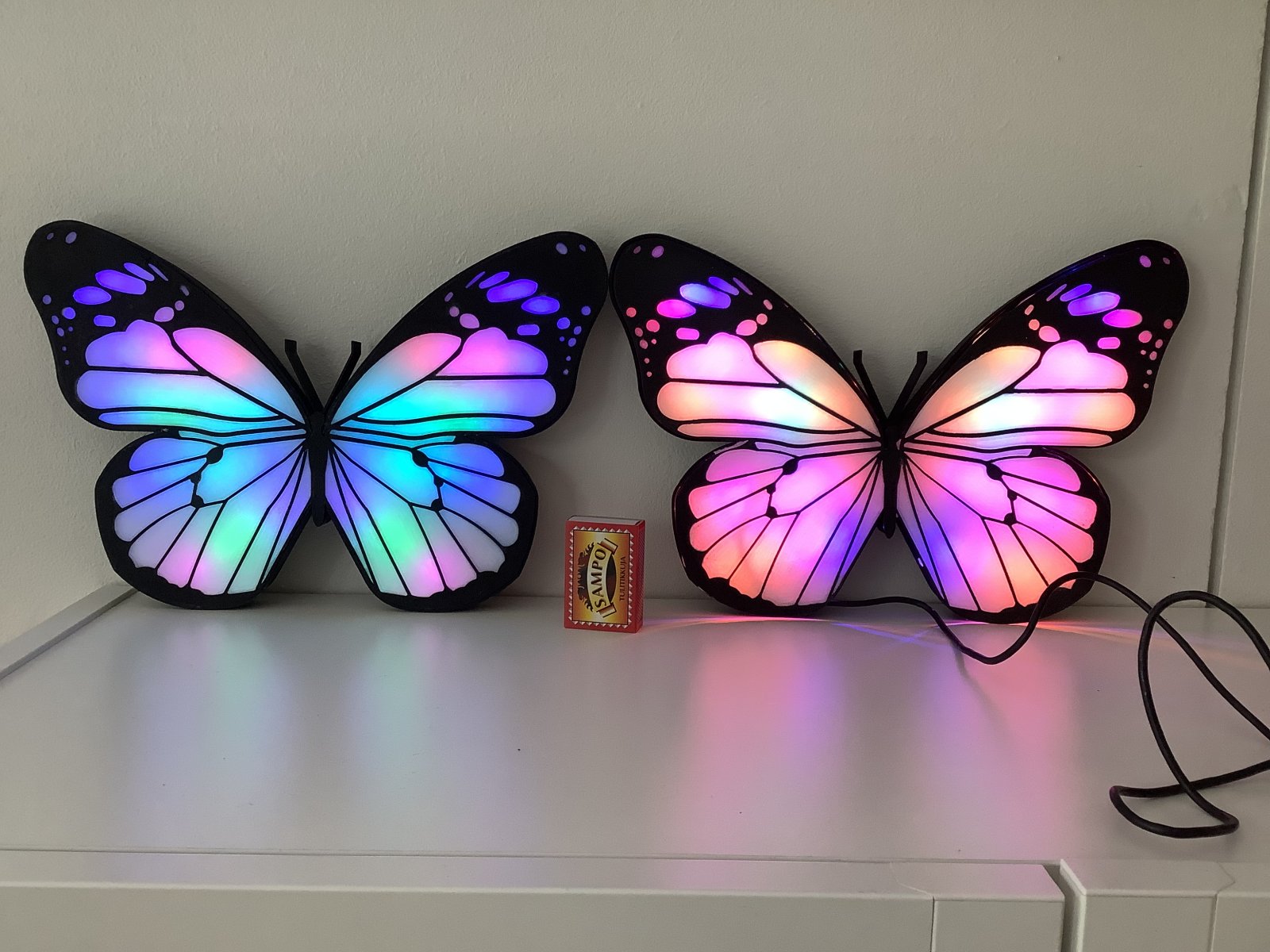 Large Neopixel Butterfly - Arduino Nano / ESP32C3 Supermini