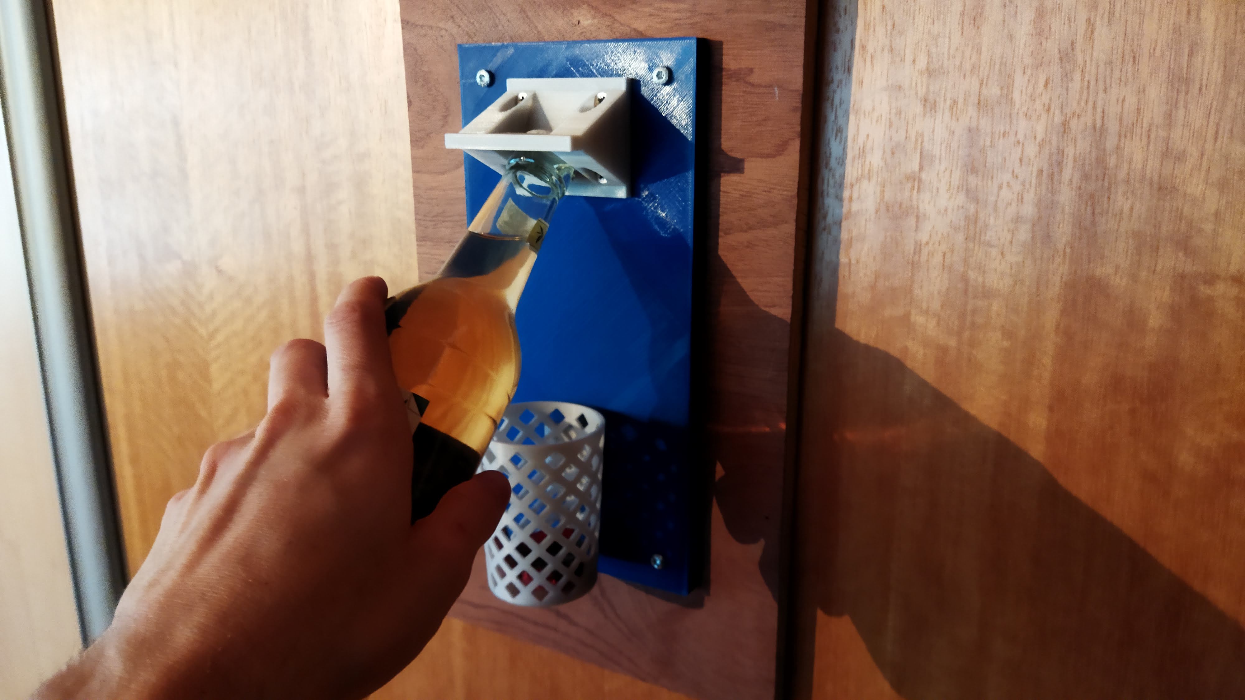 Bottle opener -> Basket dunk