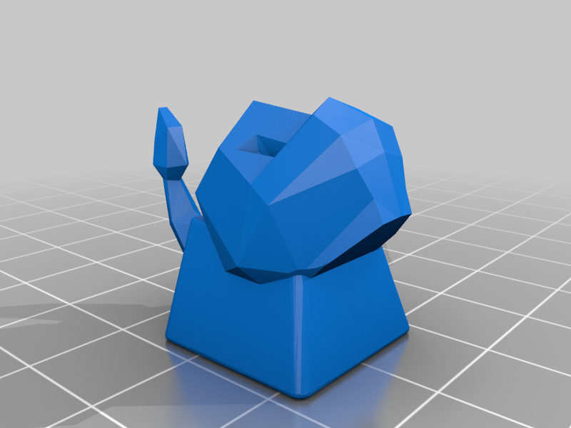 Keycaps of Pokemon Starters - Low Poly