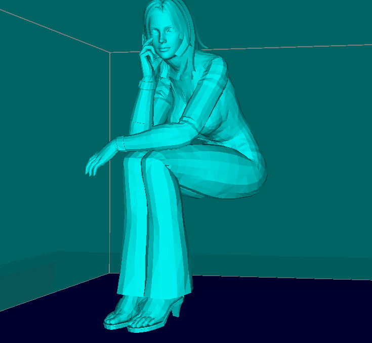 Girl who sit on your monitor