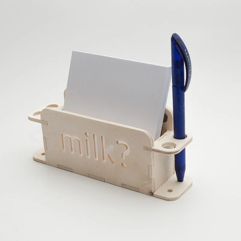 Memo Dispenser for a magnetic Bulletboard cnc/laser