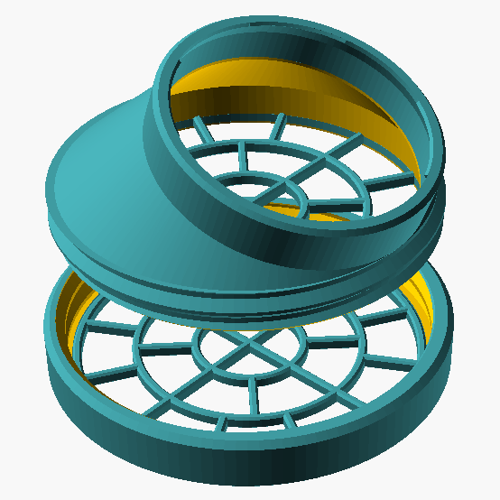 Respirator Outward Filter (parametric)