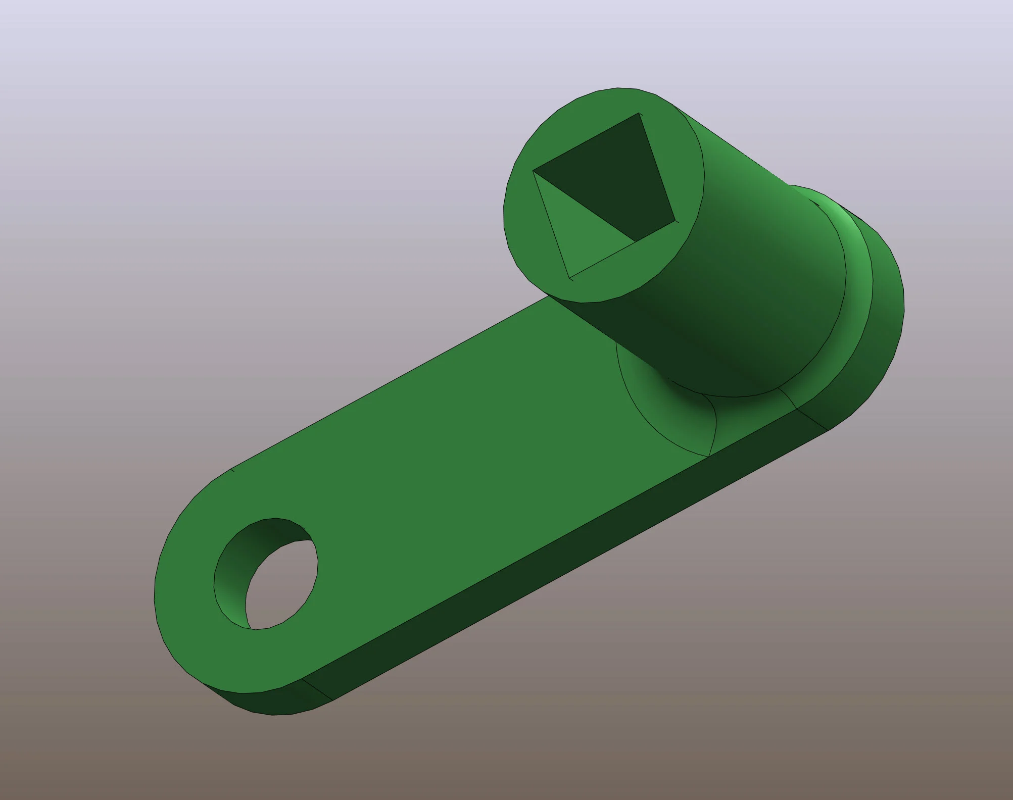 Square/triangle socket key for gas electric box