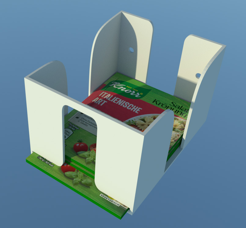 Salad seasoning mix holder (knorr salatkrönung)
