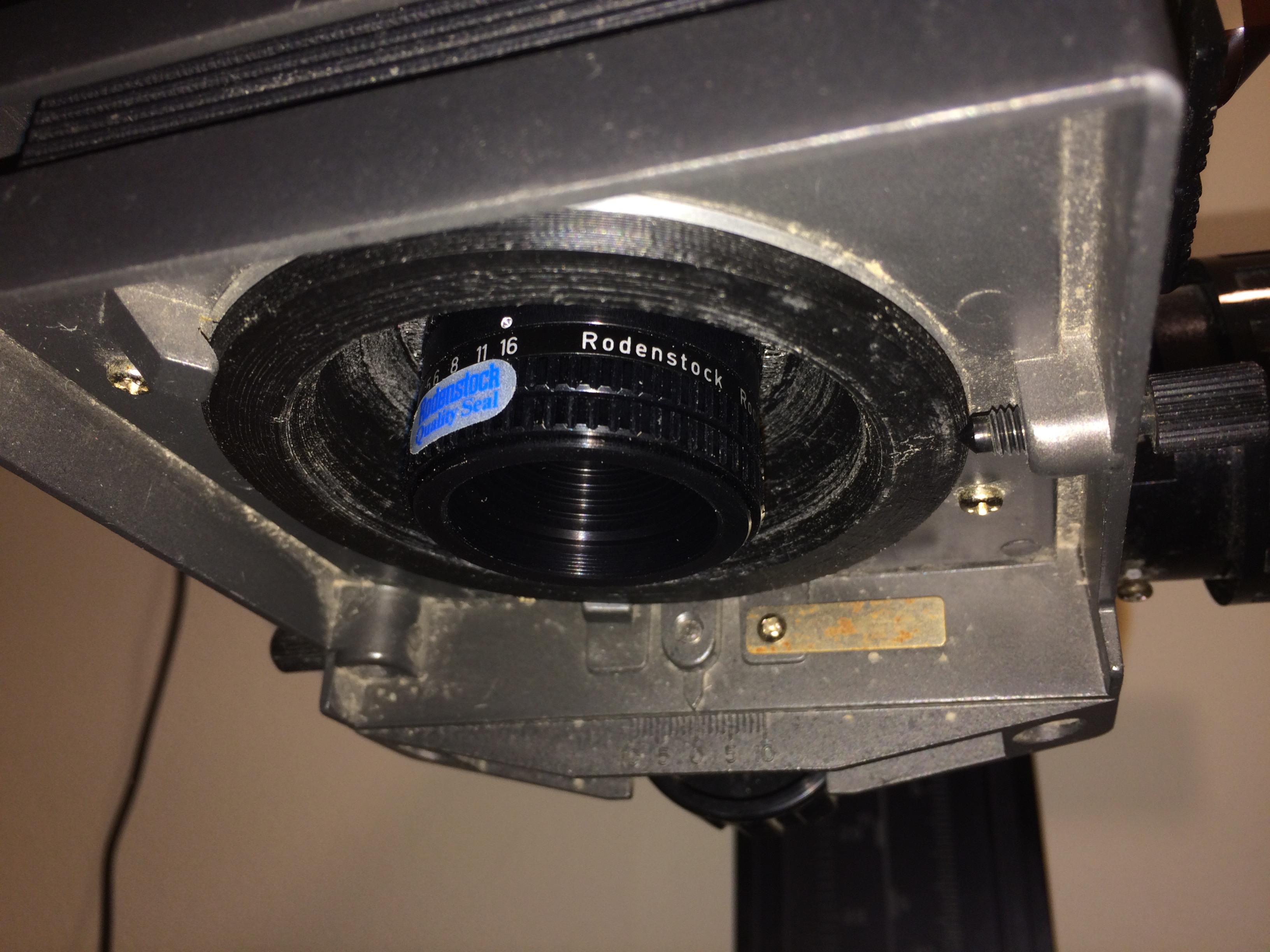 Recessed Lens Board for Philips PCS 130 Enlargers
