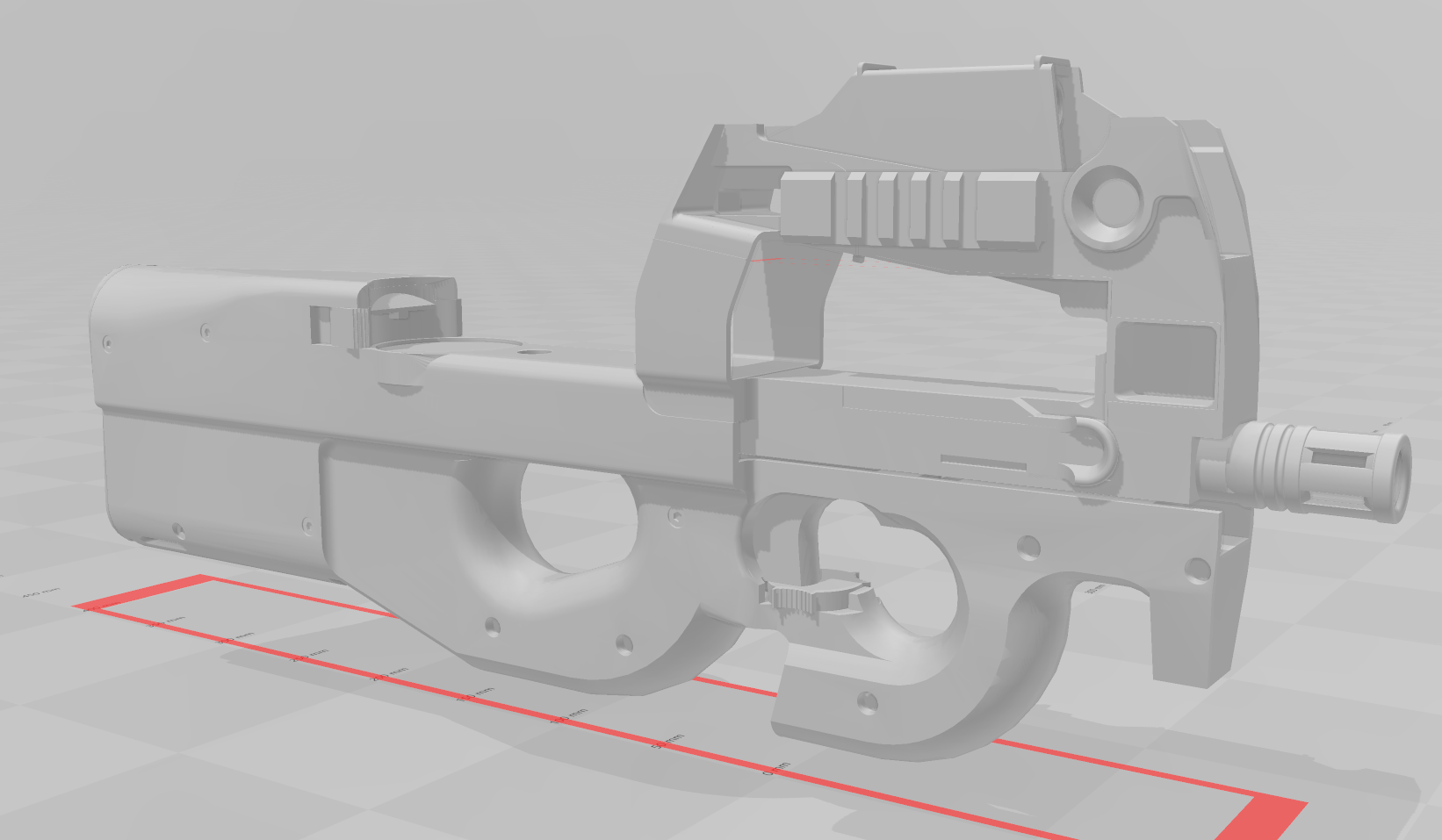 P90 USAF 3D printable 1:1