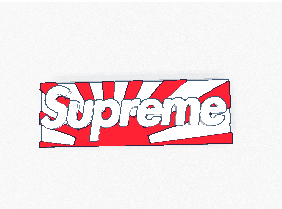 Supreme Japan Relief Keychain