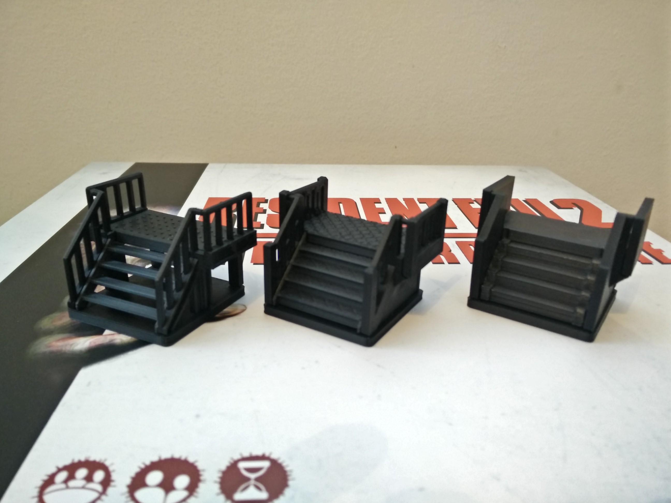 Stair Kits for Resident Evil 2: The Board Game (3 designs)