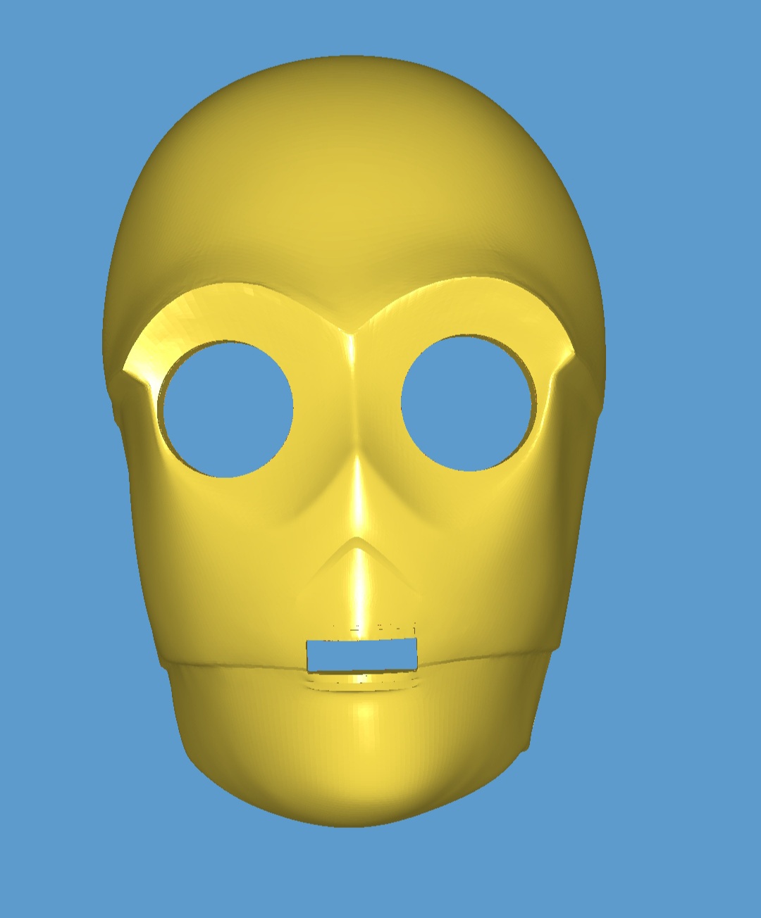 C3PO Head Asymmetrical Face