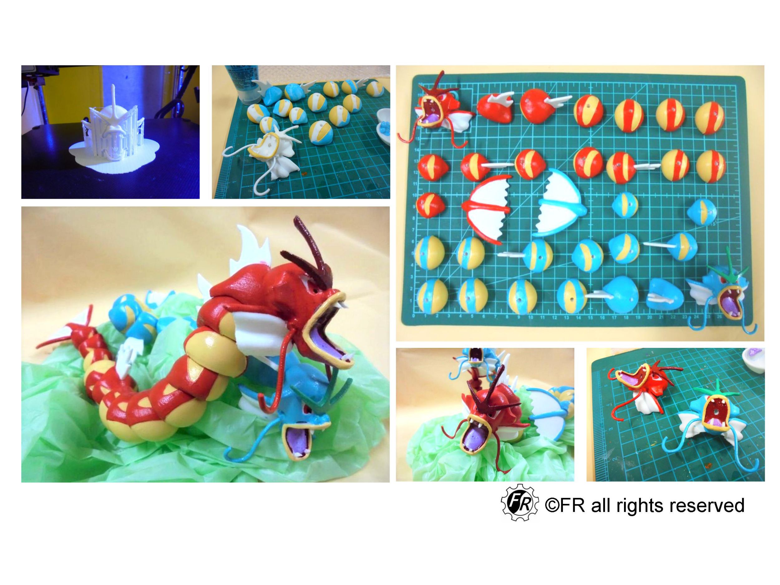 Pokemon Flexible Gyarados / 寶可夢-可動爆鯉龍
