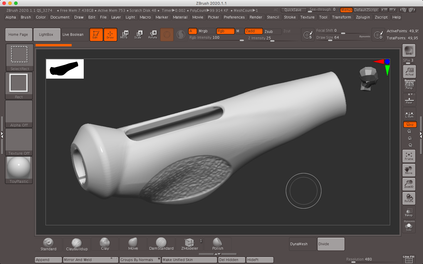 Wacom Intuos Grip ergonomic