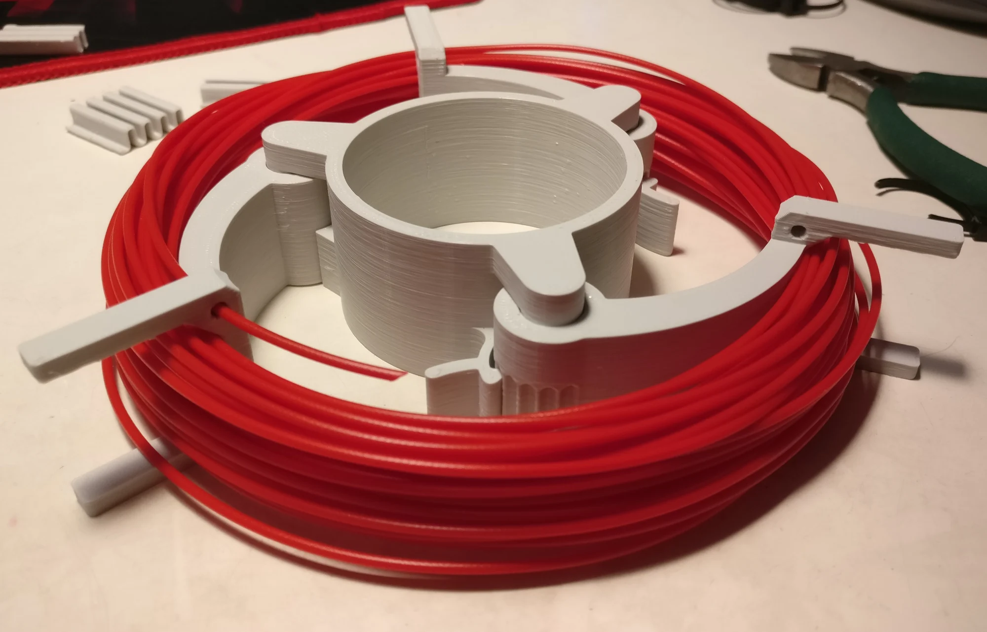 Print In Place Adjustable Filament Sample Spool