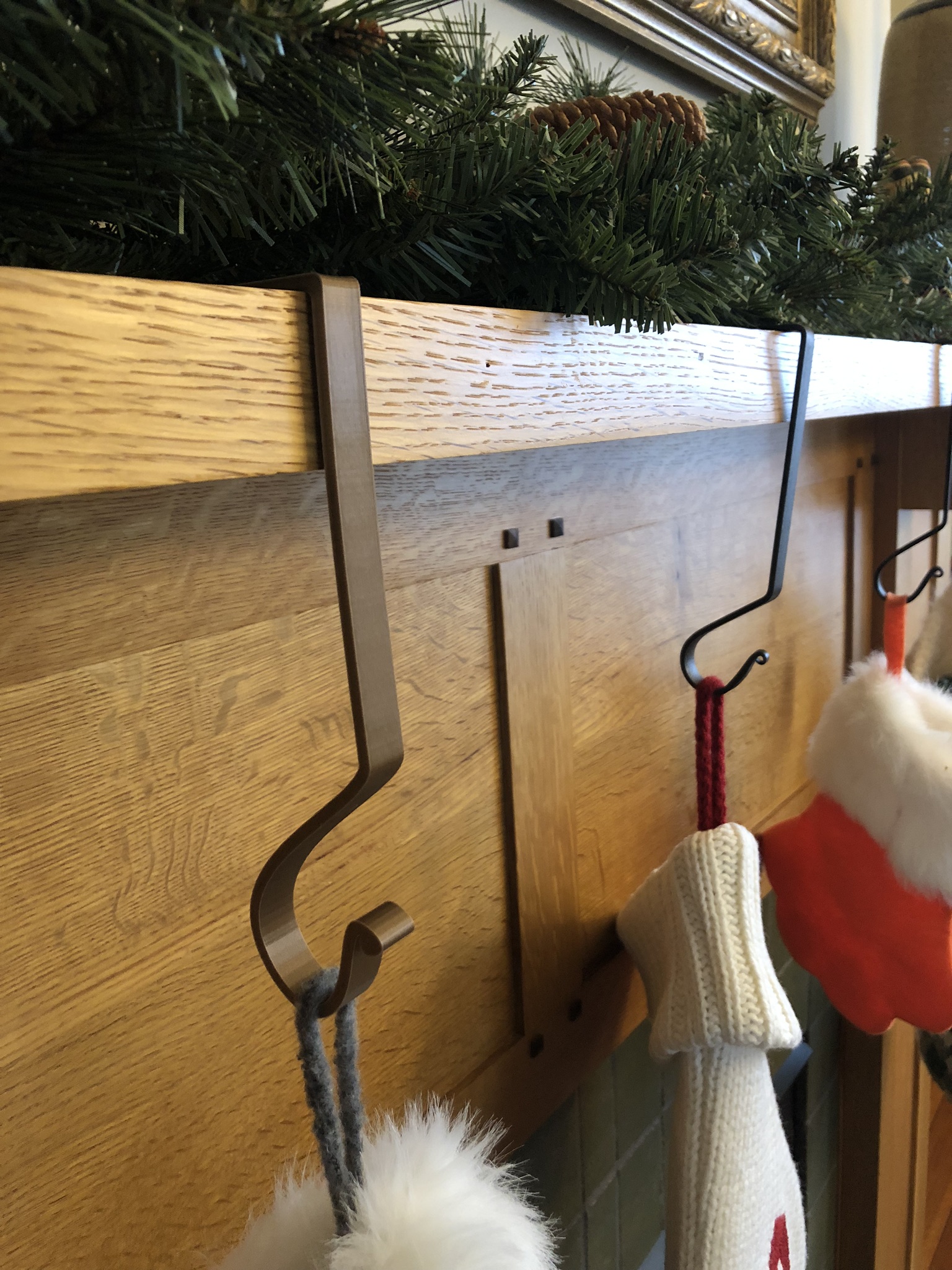 Fireplace Mantle Stocking Holder