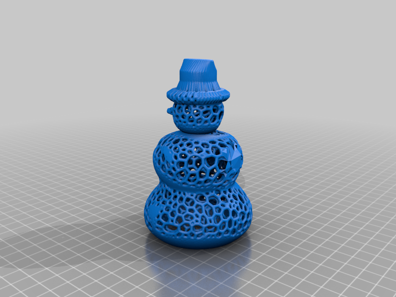 Snowman ornament ( voronoi style)